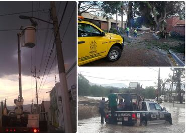 Tromba deja dos lesionados, inundaciones y fallas de luz en Saltillo