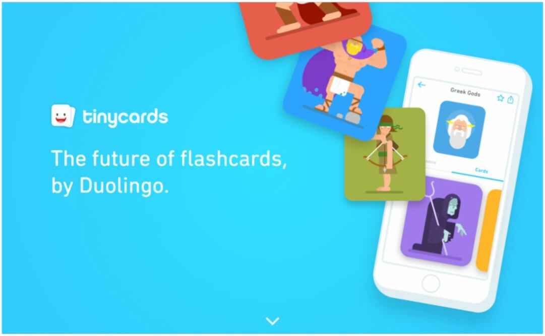 Tinycards de Duolingo llegan en español a iOS