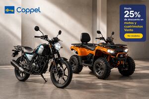 Moto Manía en Coppel, vehículos de la marca Vento con descuento especial por tiempo limitado