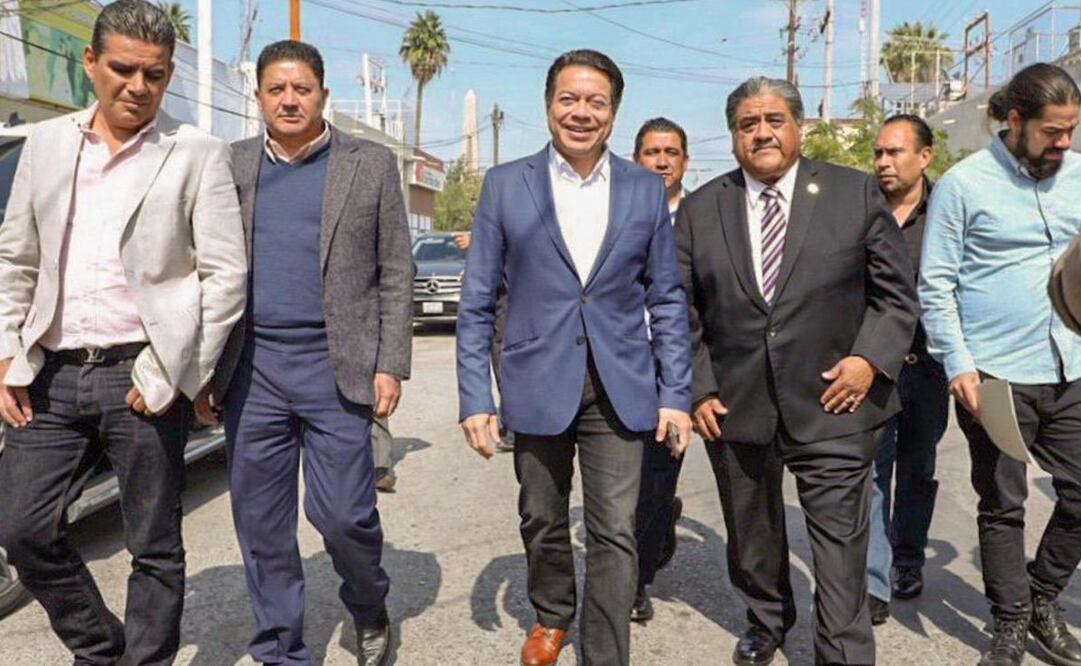 Mario Delgado acudió a Coahuila para respaldar a los legisladores de Morena por su Primer Informe. Foto: Twitter @mario_delgado 