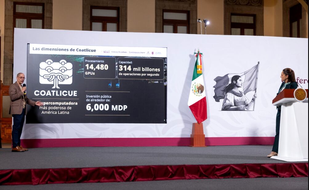 La presidenta Claudia Sheinbaum durante la mañanera del miércoles 26 de noviembre de 2025. Foto: cortesía Presidencia