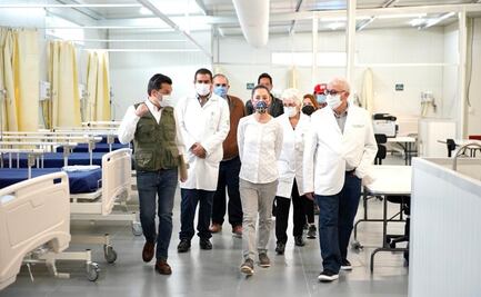 Sheinbaum y Zoé Robledo supervisan CAT que alojará a pacientes Covid