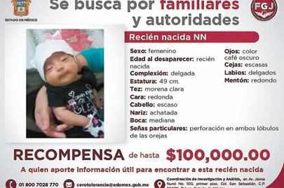 Roban recién nacida en Naucalpan