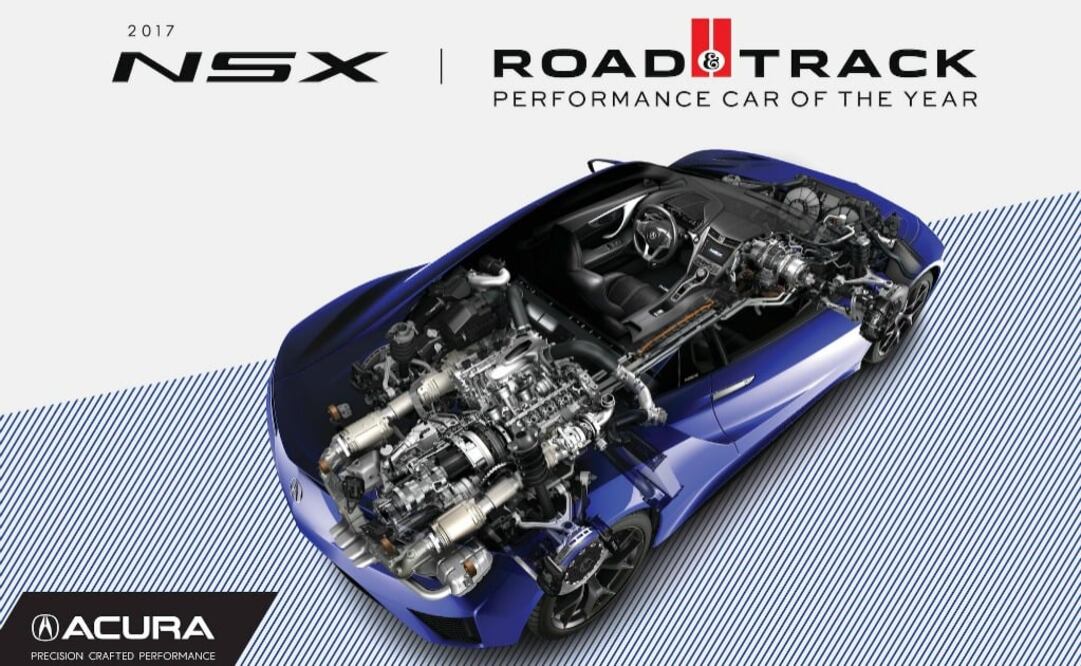 Road & Track nombra al Acura NSX como auto deportivo del año