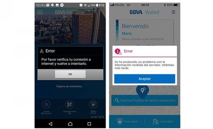 Usuarios reportan fallas en App de BBVA Bancomer