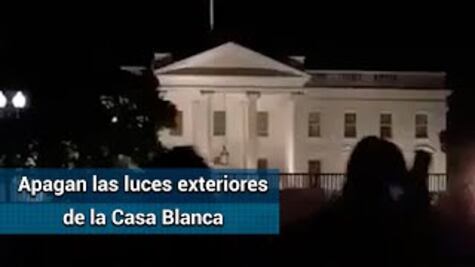 Ante protestas por la muerte de George Floyd, apagan las luces en la Casa Blanca