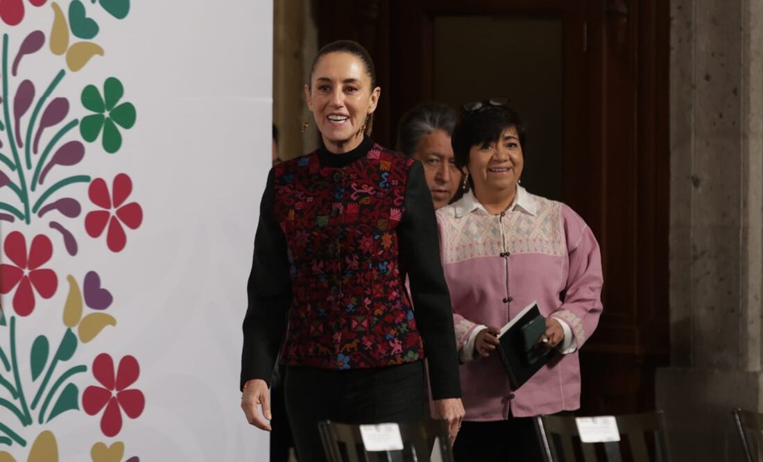 Conferencia matutina de la presidenta Claudia Sheinbaum del 8 de enero de 2025. Foto: Carlos Mejía / EL UNIVERSAL