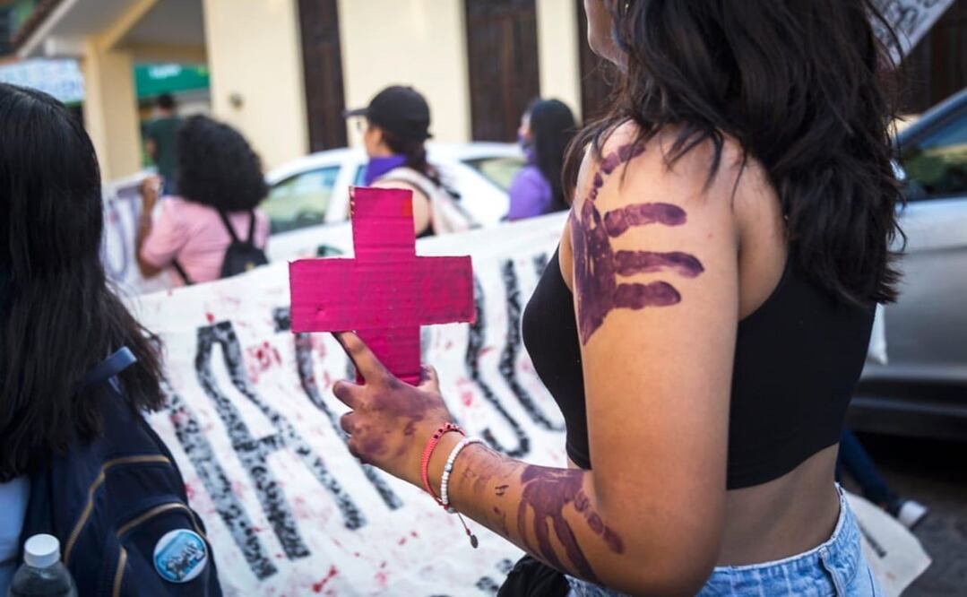Marcha por la violencia de género en Oaxaca. Foto: Claus Mendoza / EL UNIVERSAL