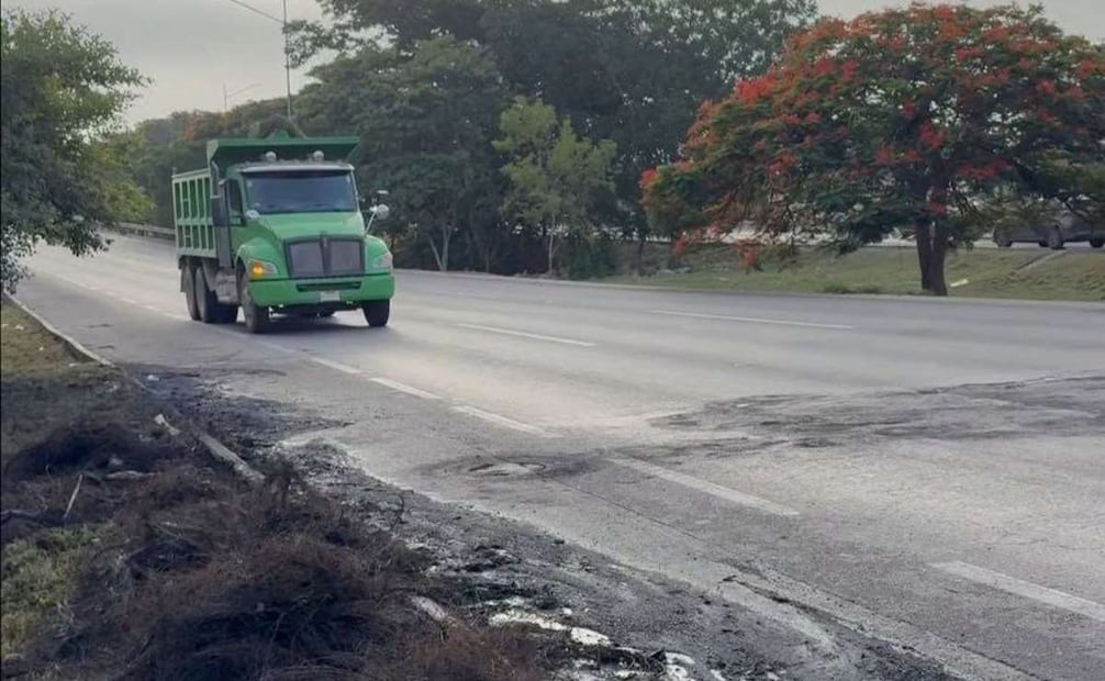 La vía se liberó sin que se registraran incidentes. Foto: Especial