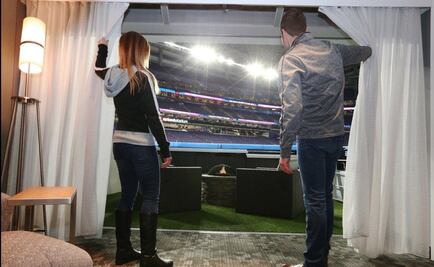 Aficionados amanecen dentro del estadio del Super Bowl