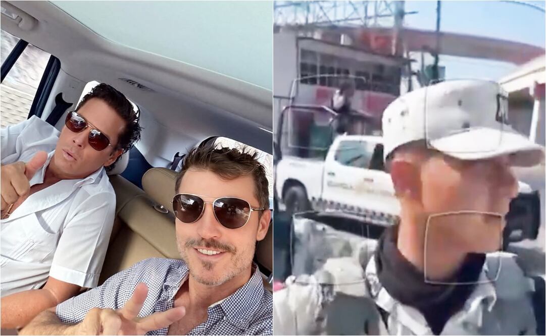 Leonardo García se enfrentó a agentes de la Guardia Nacional durante su estancia en Acapulco.
Fotos: Instagram y TV Azteca