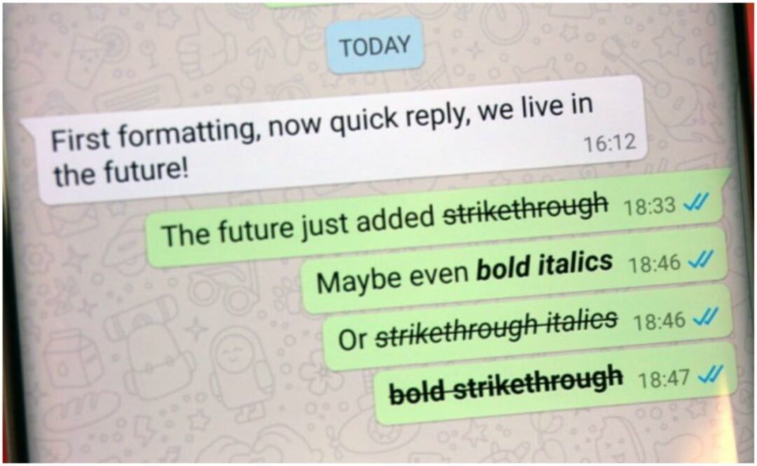 Antes, para escribir un texto en negritas, era necesario poner entre asteriscos la palabra o palabras que quieras destacar