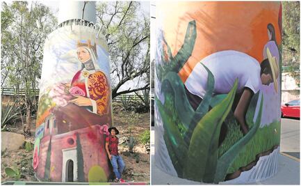 Murales pintan el paisaje del mexicable FOTOS