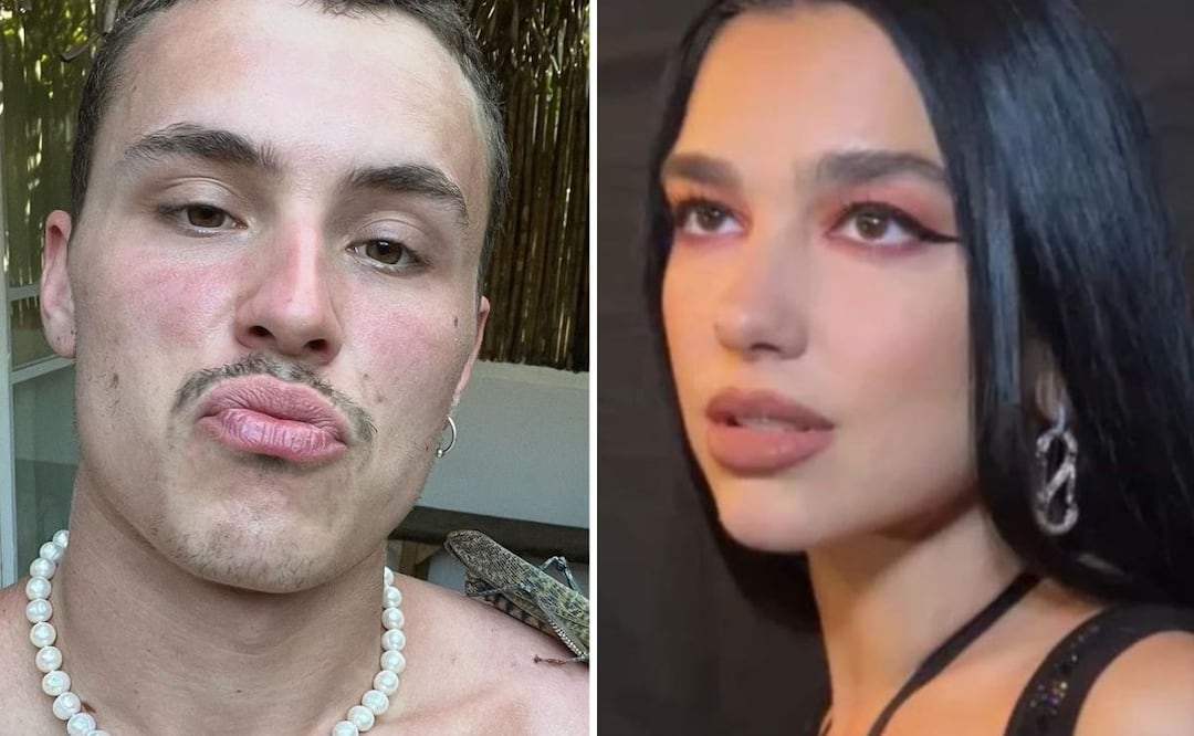 Aron Piper y Dua Lipa. Foto: producción El Universal