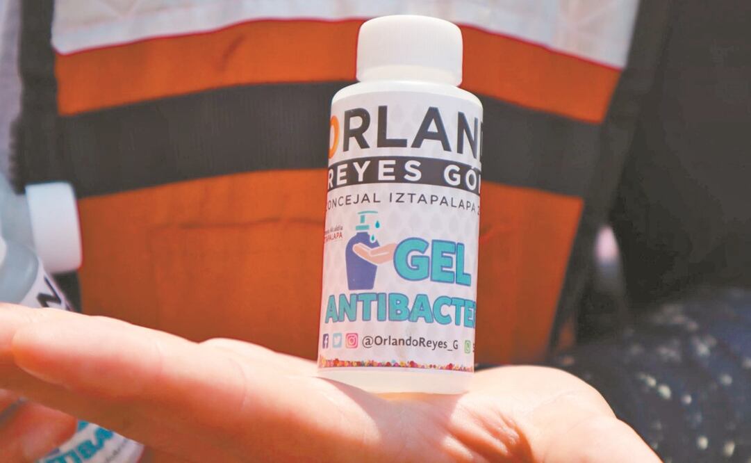 Gel antibacterial de Orlando Reyes. Foto: TOMADA DE REDES