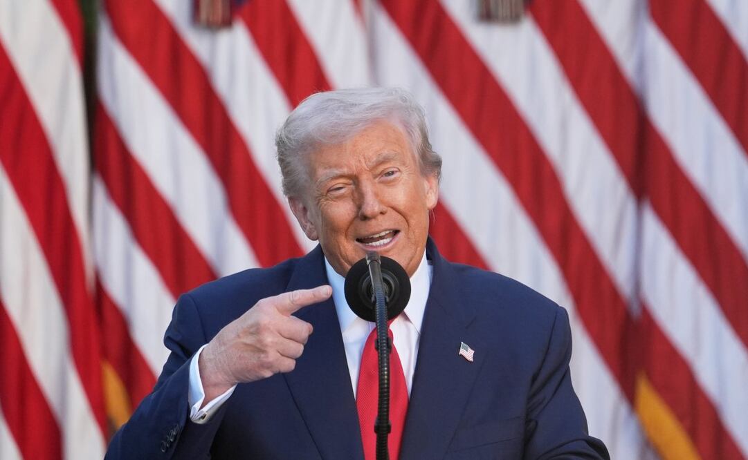 El presidente estadounidense Donald Trump en la Casa Blanca en Washington el 14 de octubre del 2025. Foto: AP