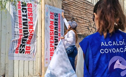 Suspenden tres obras irregulares en Coyoacán; vecinos denunciaron daños a propiedades aledañas
