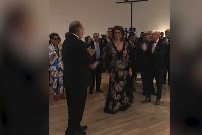 Sophia Loren visita México, del brazo de Slim