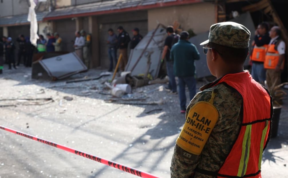 Explota una vivienda por fuga de gas en la alcaldía Álvaro Obregón (02/02/2026). Foto: Valente Rosas / EL UNIVERSAL