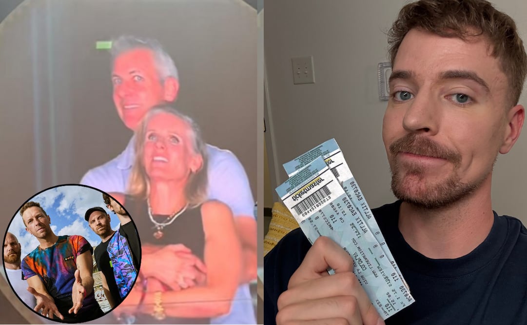 El empresario MrBeast lanzó un peculiar dinámica en redes sociales que puede llevarte a ver a Coldplay. Foto: Redes sociales y Rolling Stone/James Marcus Haney
