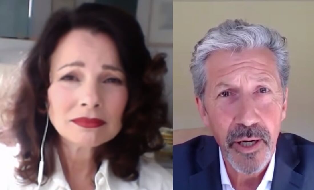 Fran Drescher (Fran Fine) y Charles Shaughnessy (Maxwell Sheffield) revivieron el primer capítulo de "La Niñera". Captura de pantalla