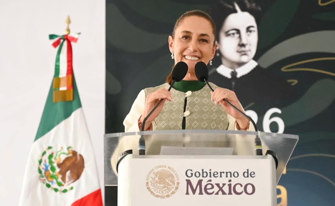 Presidenta Claudia Sheinbaum durante inauguración del Bachillerato Nacional plantel León, Guanajuato (20/02/2026). Foto: Presidencia