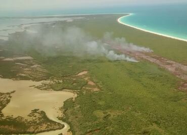 Solicitarán veda de 20 años en zona incendiada de Holbox