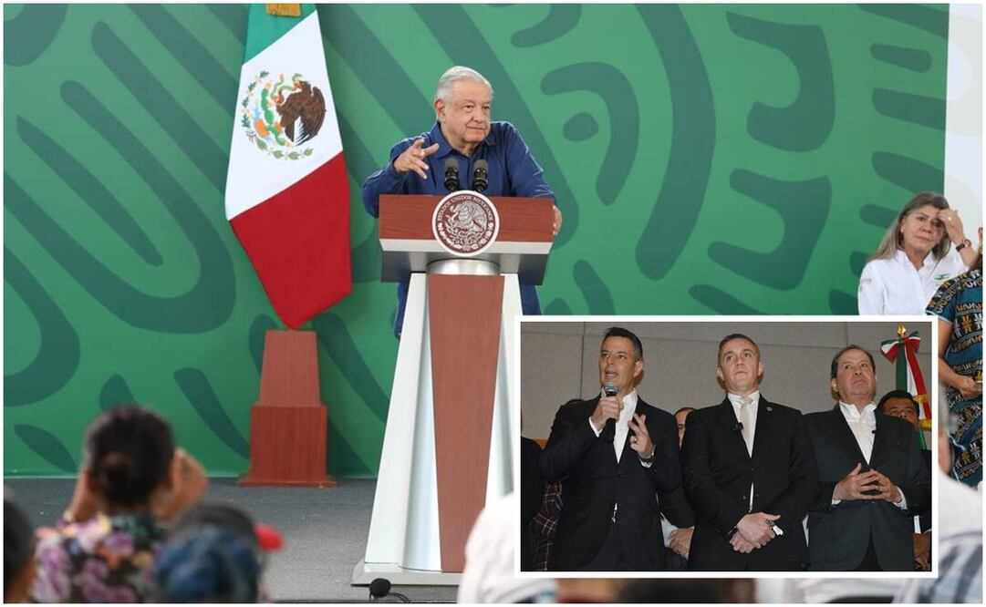 El presidente López Obrador habló sobre la alianza de expriistas en apoyo a la candidatura de Claudia Sheinbaum rumbo a la presidencia / Foto: Gabriel Pano y Eduardo Castañeda. EL UNVERSAL
