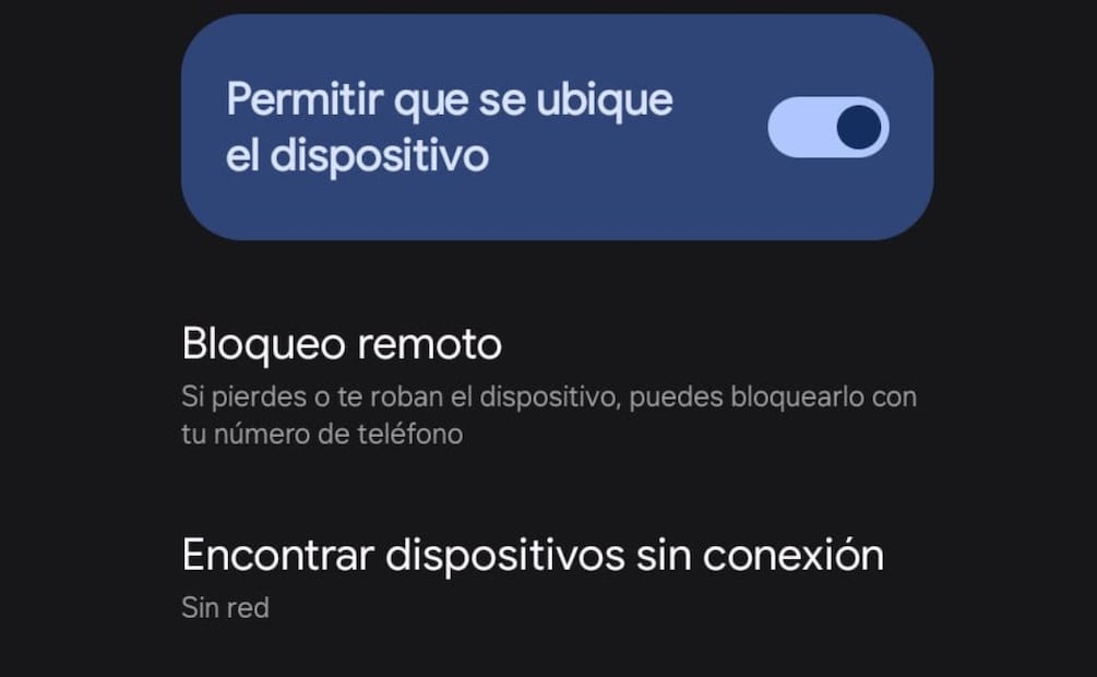 Para activar estas funciones de localización de Google, debes ingresar la contraseña de tu celular. Foto: Captura de pantalla