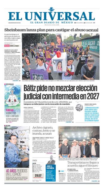Portada impresa del 26 de noviembre de 2025