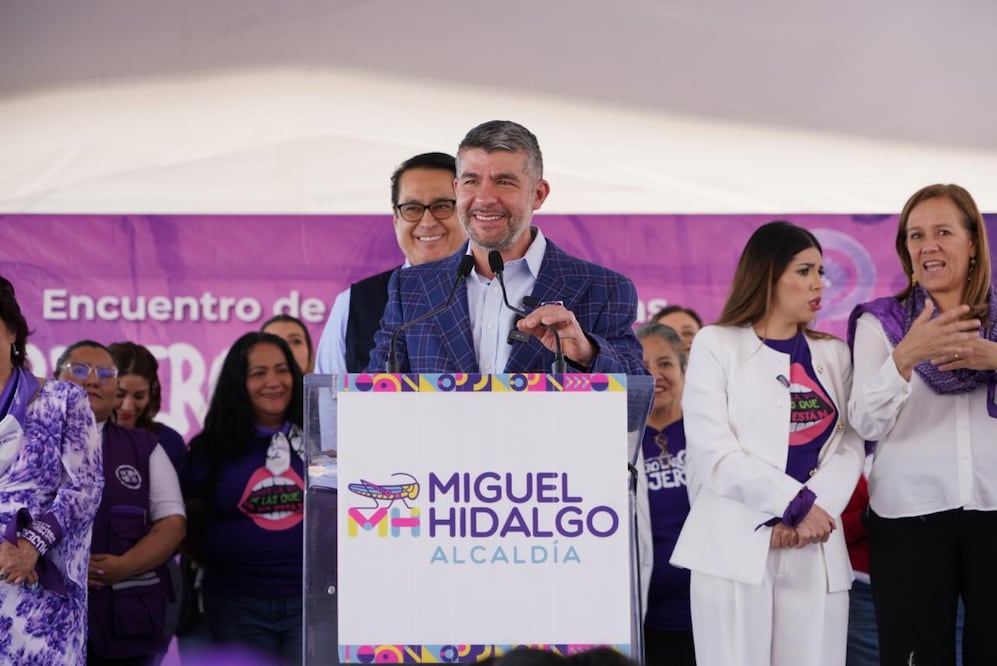 Para conmemorar el Día Internacional de la Mujer 8M, el alcalde de Miguel Hidalgo, Mauricio Tabe, encabezó la Feria "Primero las Mujeres, un Encuentro de Mujeres y Niñas en MH". (Foto: especial)