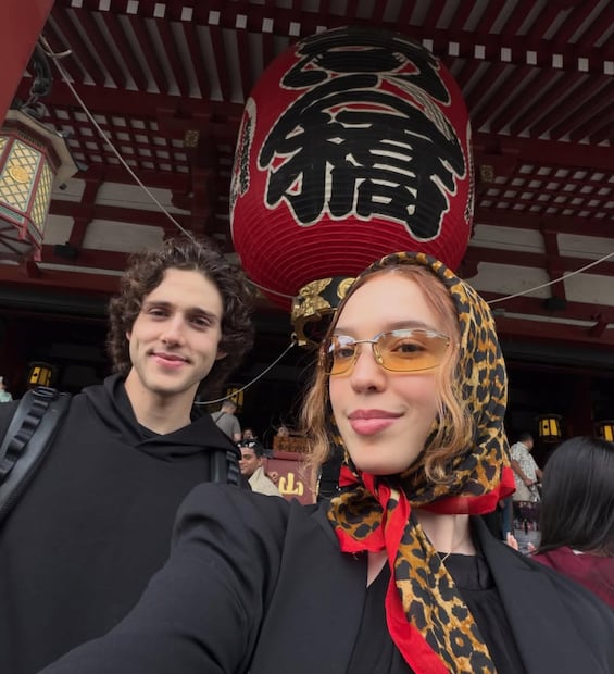 Mía Rubín y Tarik Othón en Tokyo.
Instagram miarubinlega