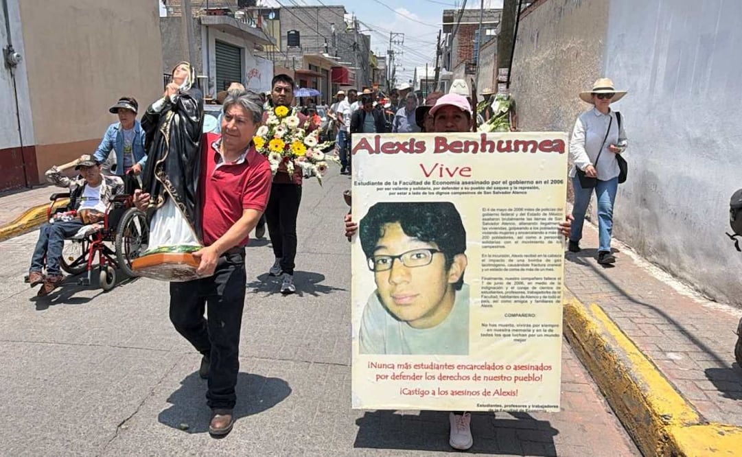 A 20 años, conmemoran “mayo rojo” en Atenco y Texcoco; exigen justicia por la represión que dejó dos muertos, heridos y detenidos.
Foto: Emilio Fernández