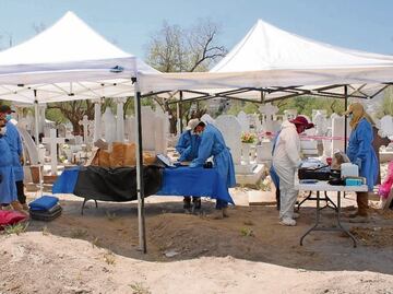 El centro de identificación creado por buscadoras en Coahuila; enclavado en el desierto donde operaron “Los Zetas”