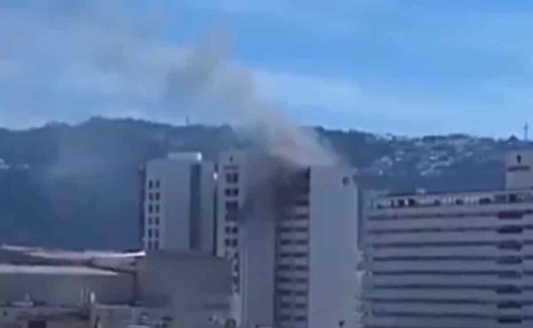 Incendio en hotel de Acapulco. Foto: Captura de video