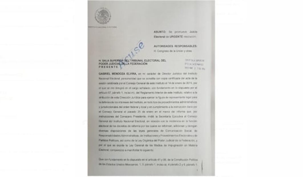 INE interpone juicio ante TEPJF por cese de secretario ejecutivo tras publicación de plan B