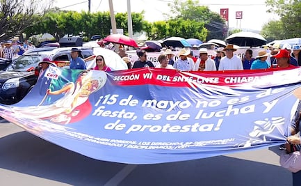 Día del Maestro: Docentes y normalistas marchan en los estados; exigen mejoras laborales y la abrogación de la Ley del ISSSTE de 2007