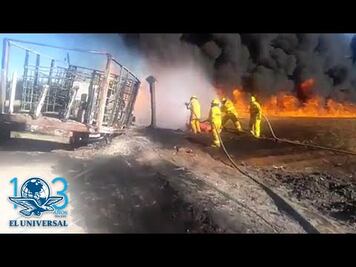 Reportan incendio de ducto en Huauchinango, Puebla