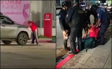 VIDEOS: Detienen al "Shocker", lo captan golpeando autos en Tuxtla Gutiérrez, Chiapas