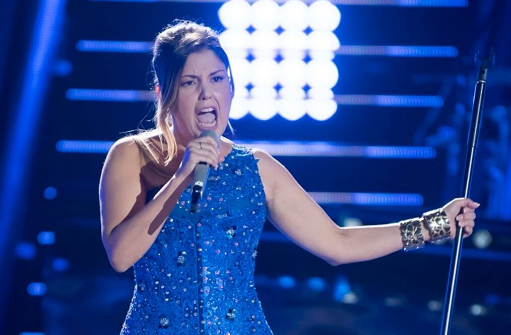 Cristina Ramos ofreció un espectacular show en la segunda noche de audiciones. Foto: Cortesía Televisa