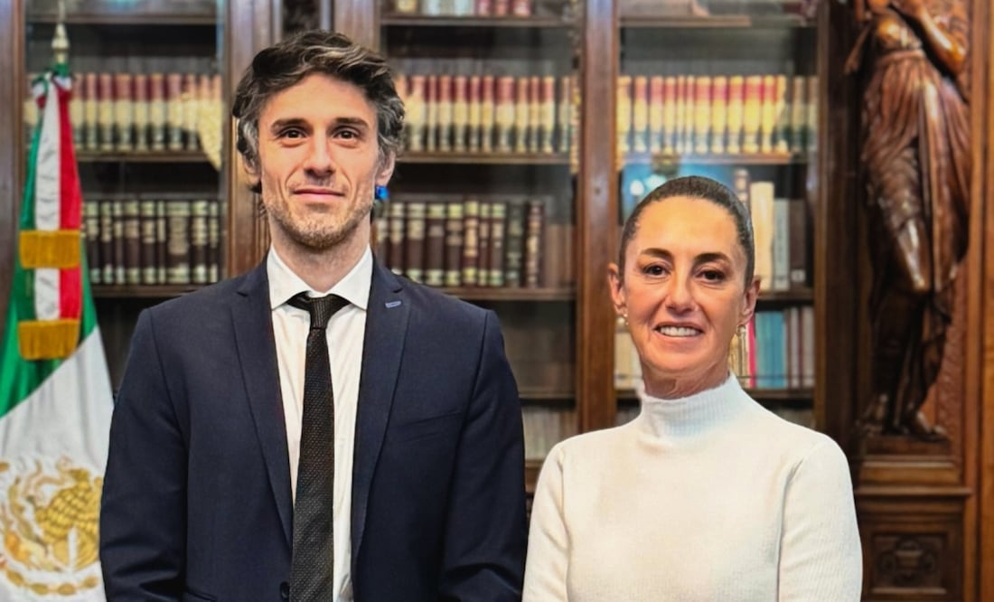 La presidenta Claudia Sheinbaum Pardo recibió la mañana de este jueves 20 de febrero a Guido Croxatto, defensa de Pedro Castillo. Foto: X @Claudiashein