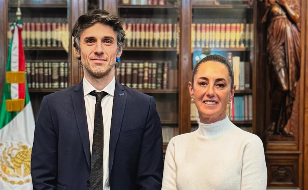 La presidenta Claudia Sheinbaum Pardo recibió la mañana de este jueves 20 de febrero a Guido Croxatto, defensa de Pedro Castillo. Foto: X @Claudiashein