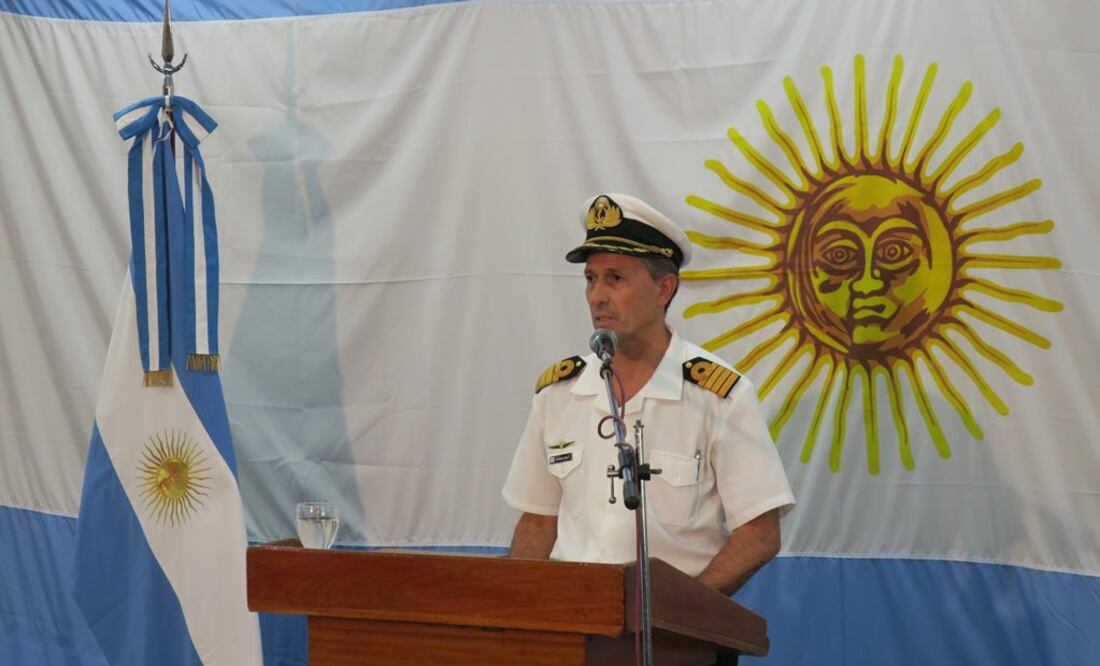 El portavoz de la Armada, capitán Enrique Balbi (Foto: EFE)