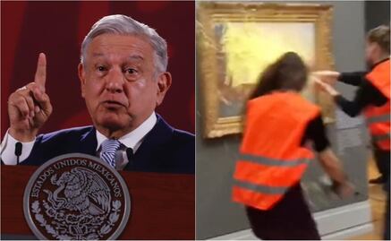 AMLO "toca madera" para que ecologistas no ataquen obras de arte en México 