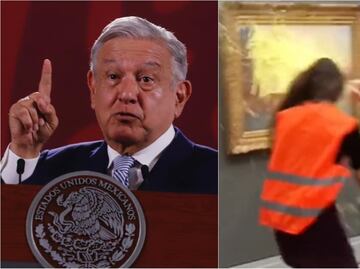 AMLO "toca madera" para que ecologistas no ataquen obras de arte en México