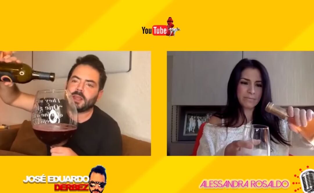 Alessandra Rosaldo y José Eduardo Derbez. Foto: Captura