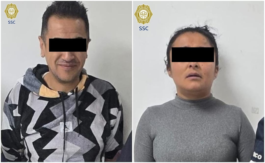 Los detenidos son una mujer y un hombre, quienes la Secretaría de Seguridad Ciudadana no revelaron su identidad tras el ataque con cuchillo en la alcaldía Azcapotzalco (11/01/2025). Foto: Especial