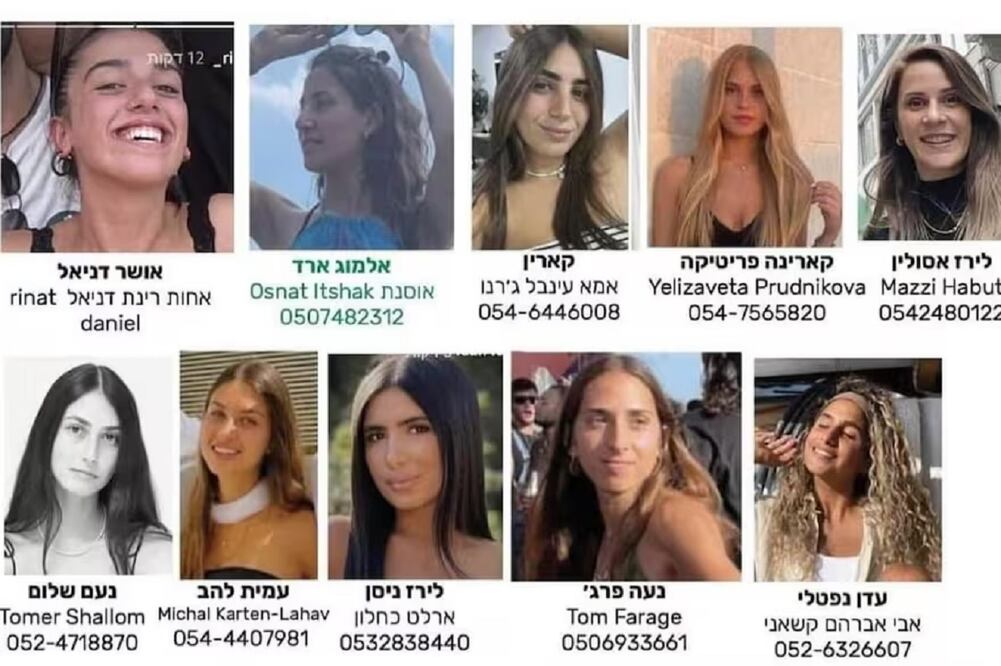 Bajo el hashtag #JewishLivesMatter, familiares están difundiendo en redes sociales fotos de personas desaparecidas en Israel. FOTO: COMPOSICIÓN