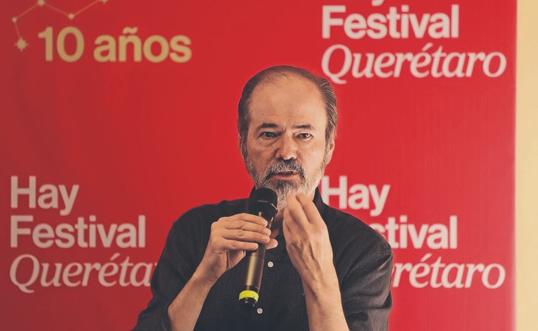 Para Juan Villoro, su libro No soy un robot. La cultura y la sociedad digital, publicado en 2024, ha quedado superado por la velocidad de la IA. Foto: de Hay festival
