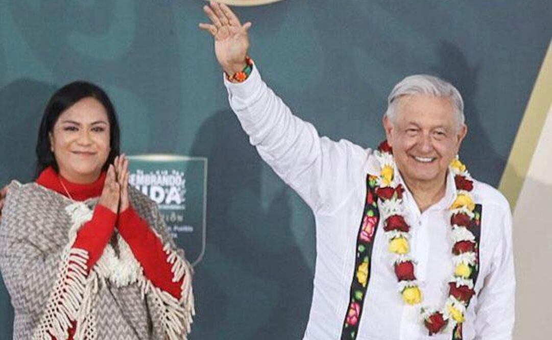 Ariadna Montiel Reyes, secretaria de bienestar de México, encabeza la Evaluación de Sembrando Vida en San Salvador del Verde, Puebla. Foto tomada de X